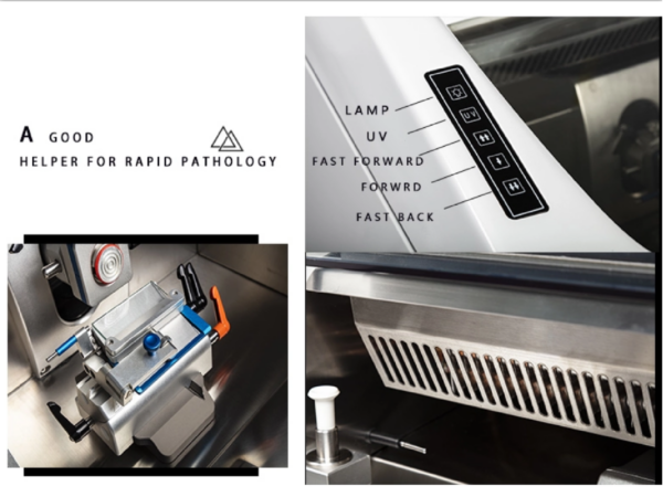 Criostato rotativo semiautomático MC 5000 con doble compresor y desinfección UVC