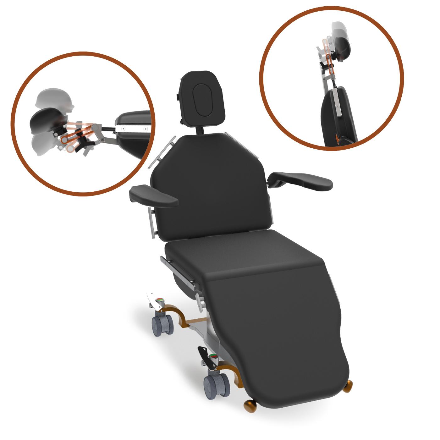 Silla para quirófano Theia 2.0 Versión con reposabrazos eléctrico