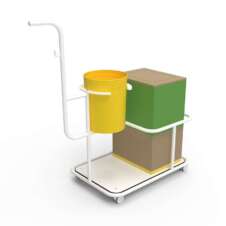 Transporte de residuos y carros de servicio