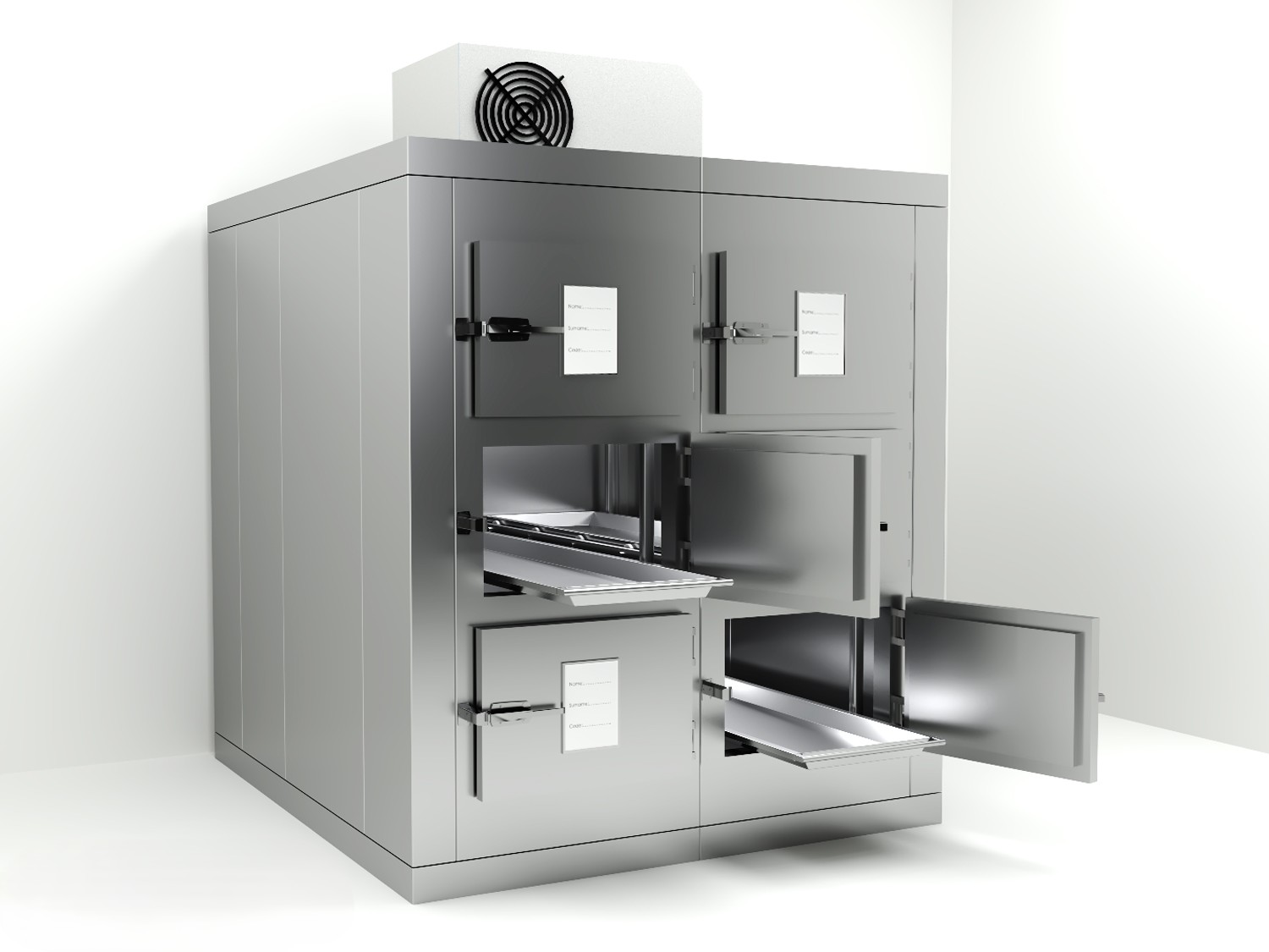 Vista lateral del conjunto KC62 con sistema de refrigeración tipo Roof-top.