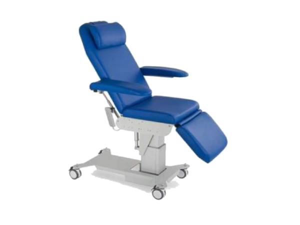 Sillón hemodonación con inclinación Trendelemburg ajustable y altura variable motorizada