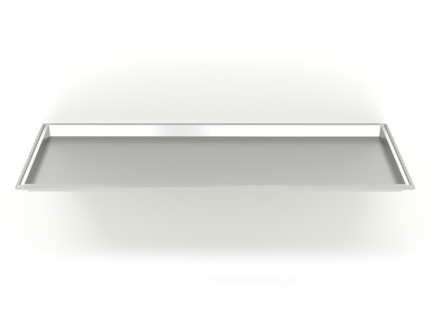 Vista superior de la bandeja HTRAY-B de 90 cm para cuerpos bariátricos.