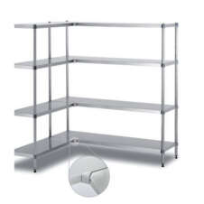 Estanterías de acero inoxidable para cámaras frías